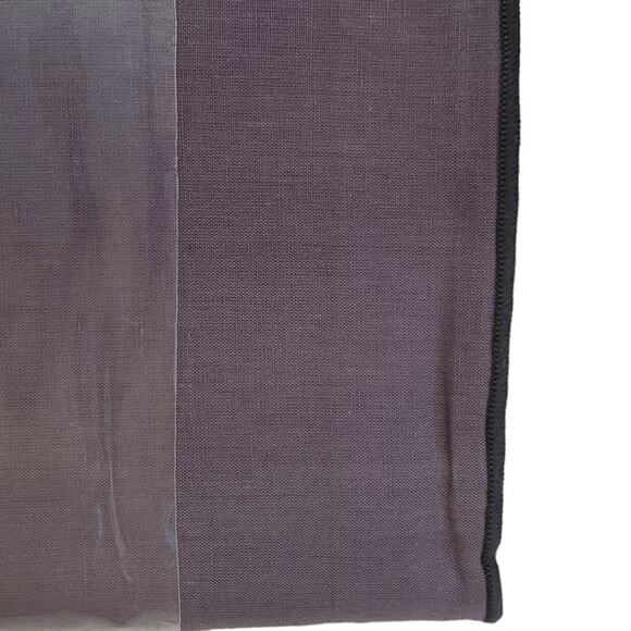 Linen Chambray Blue Tablecloth with Contrast Stitch Excalibur Studio 3B 52 x 70 - Picture 5 of 11